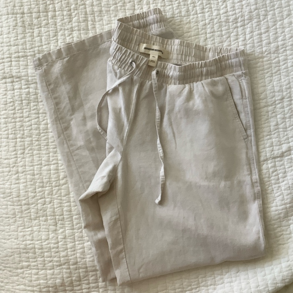 Amazon Essentials Women's Casual Linen Blend Pants